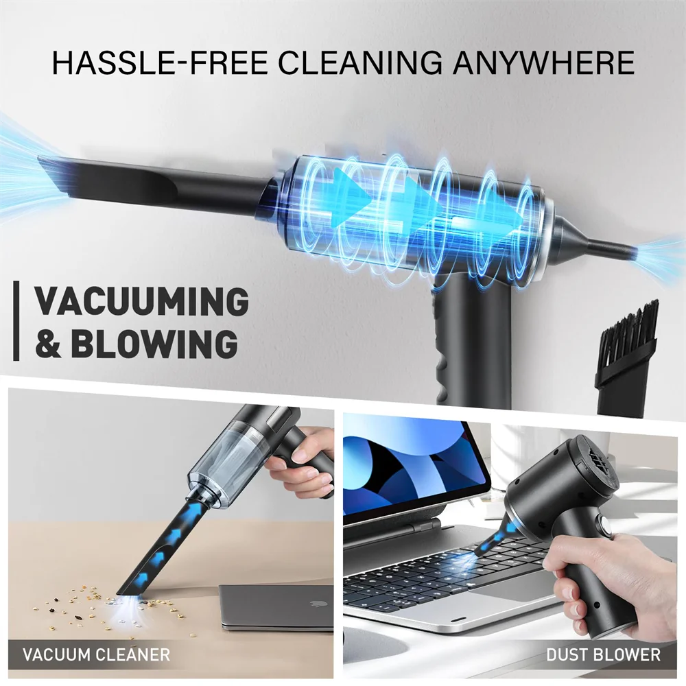 Aspirateur de Voiture Sans Fil Puissant 15000Pa | Aspirateur Portable Auto